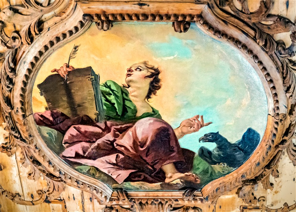Scuola Grande dei Carmini - Sala dell'Albergo - Soffitto - San Giovanni di Giustino Menescardi