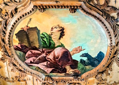 Scuola Grande dei Carmini - Sala dell'Albergo - Soffitto - San Giovanni di Giustino Menescardi