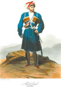 Scènes, paysages, moeurs et costumes du Caucase dessinés d'aprés nature par le prince G. Gagarine. Naib or Army General Shamil