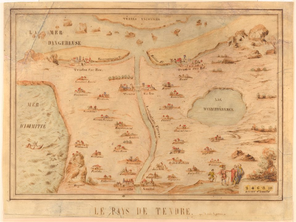Scudery, Le Pays de Tendre, 1800, Cornell, CUL PJM 1029 01