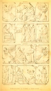 Sculpture on Tomb at Xanthus - Fellows Charles - 1839
