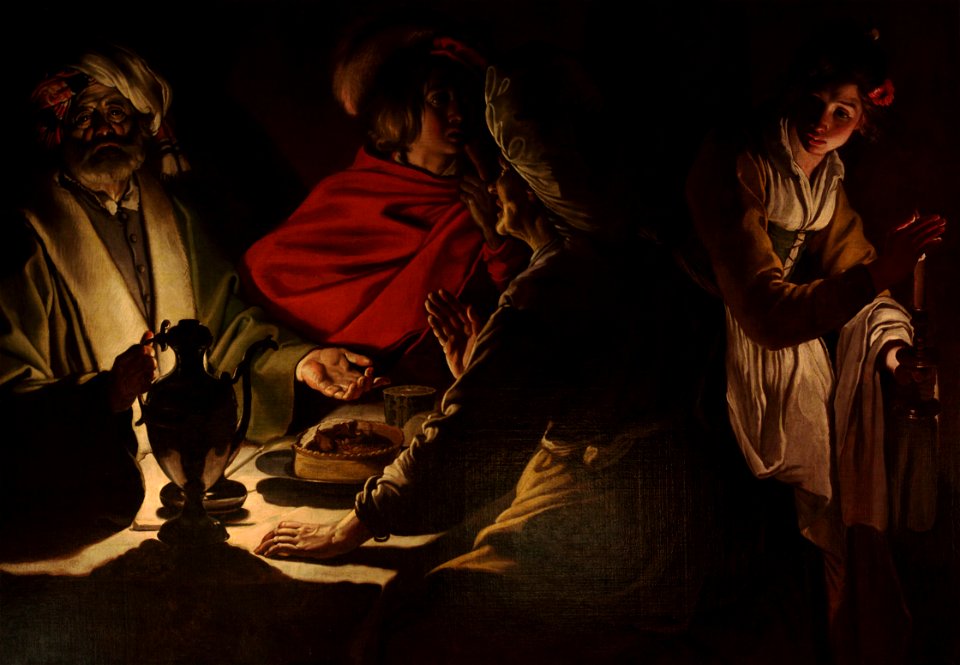 Scène de repas