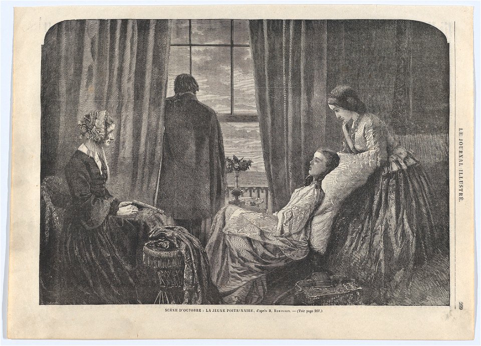Scène d’Octobre- La jeune poitrinaire (An October Scene- The Young Consumptive, from Le Journal Illustré no. 34) MET DP861774