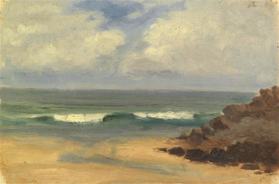 Sea from a sandy beach