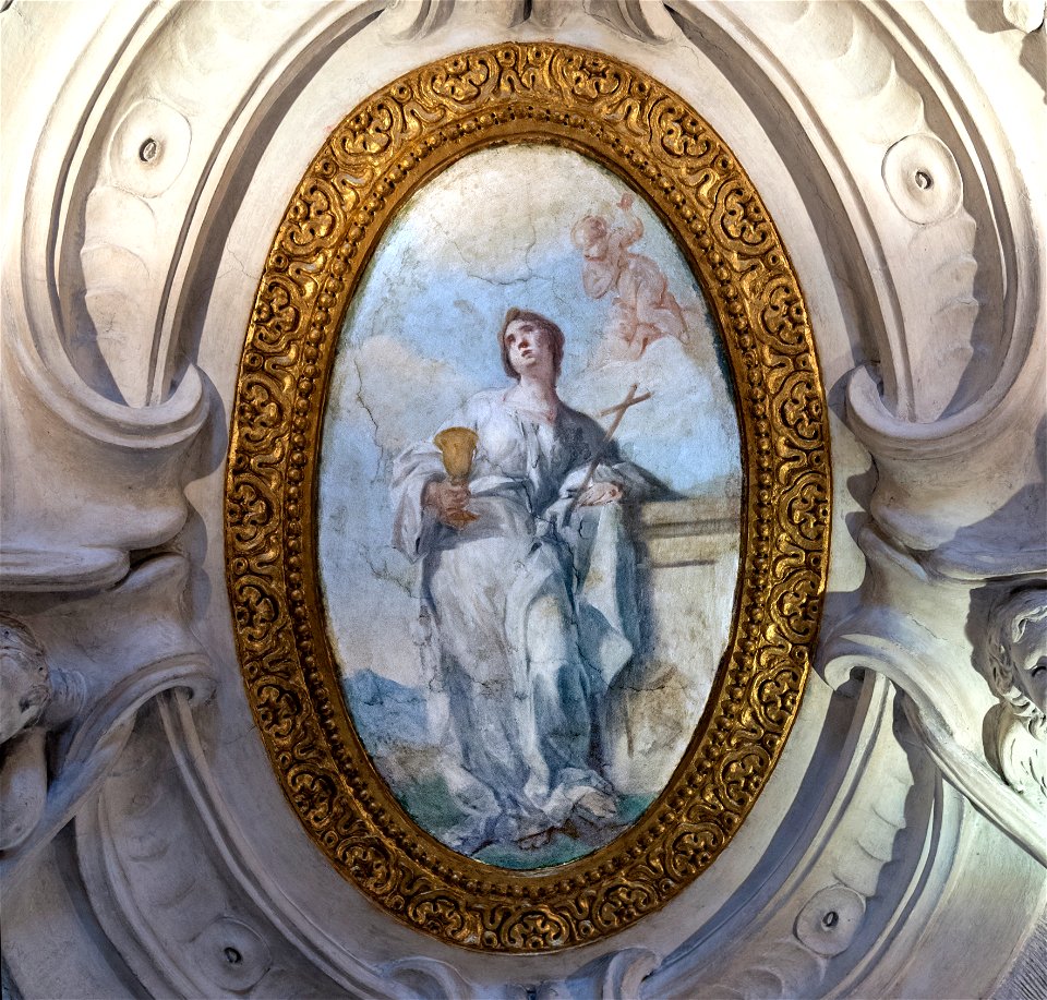 Scuola Grande dei Carmini (Venice) - Scalone e corridoio - La Fede di Sante Piatti