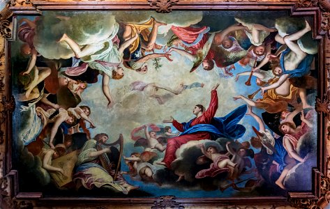 Scuola Grande dei Carmini - Sala dell'Albergo - L'assunzione di Alessandro Varotari