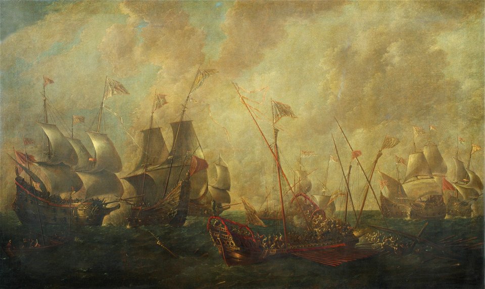 Sebastian Castro - Action between Galeasses and Galleys in the Mediterranean