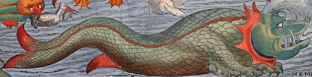 Sea monster art detail, from- Münster Thier 2 (cropped)