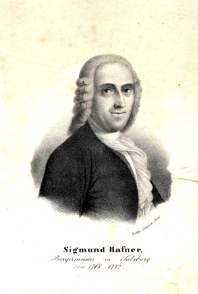 Sebastian Stief Porträt Sigmund Hafner (Bürgermeister zu Salzburg) c1850 ubs G 1508 II
