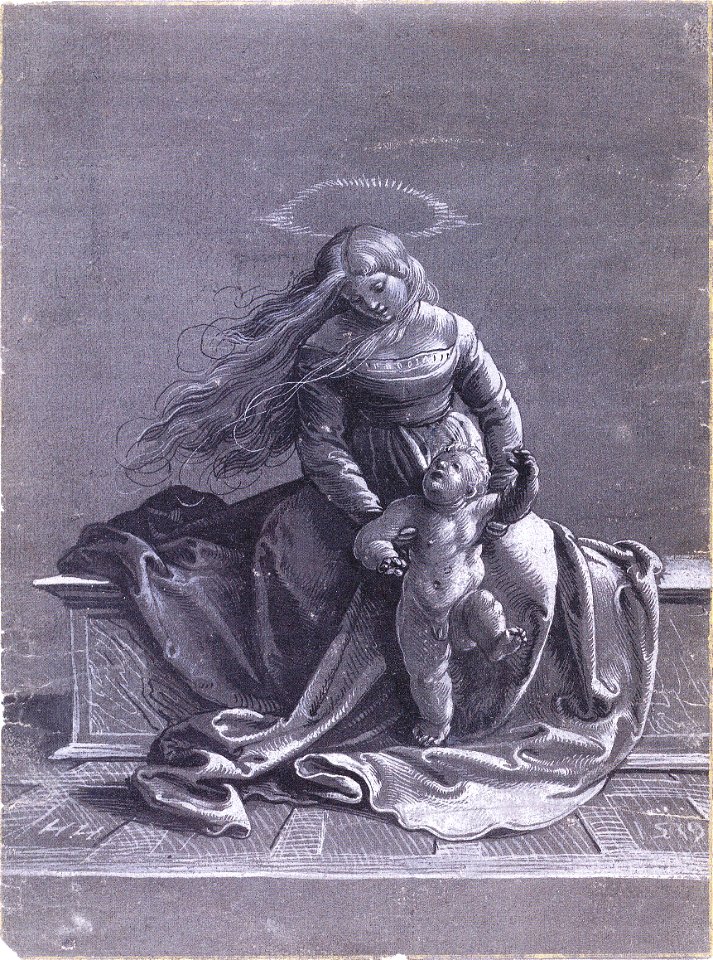 Seated Virgin and Child, by Hans Holbein the Younger