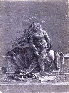 Seated Virgin and Child, by Hans Holbein the Younger