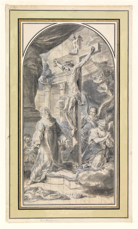 Sebastiano Conca - Design Depicting a Vision of the Crucifixion - Google Art Project