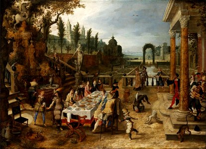 Sebastian Vrancx - Elegant Company Dining Outdoors