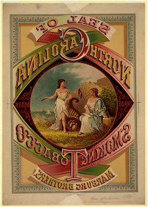 Seal of North Carolina smoking tobacco - Marburg Brothers (advertisement printed in reverse) LCCN2006677679