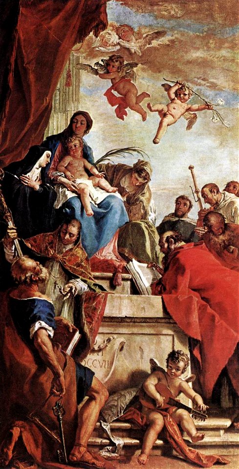 Sebastiano Ricci - Madonna and Child with Saints - WGA19420