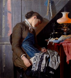 Seamstress, Whitsunday morning, by Wenzel Tornoe