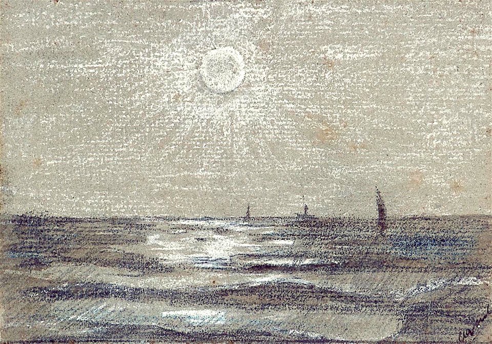 Seascape with Ships by Theo van Doesburg AB4404