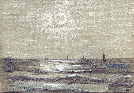Seascape with Ships by Theo van Doesburg AB4404