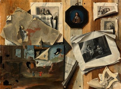 Sebastiano Lazzari Trompe l'oeil still life 02