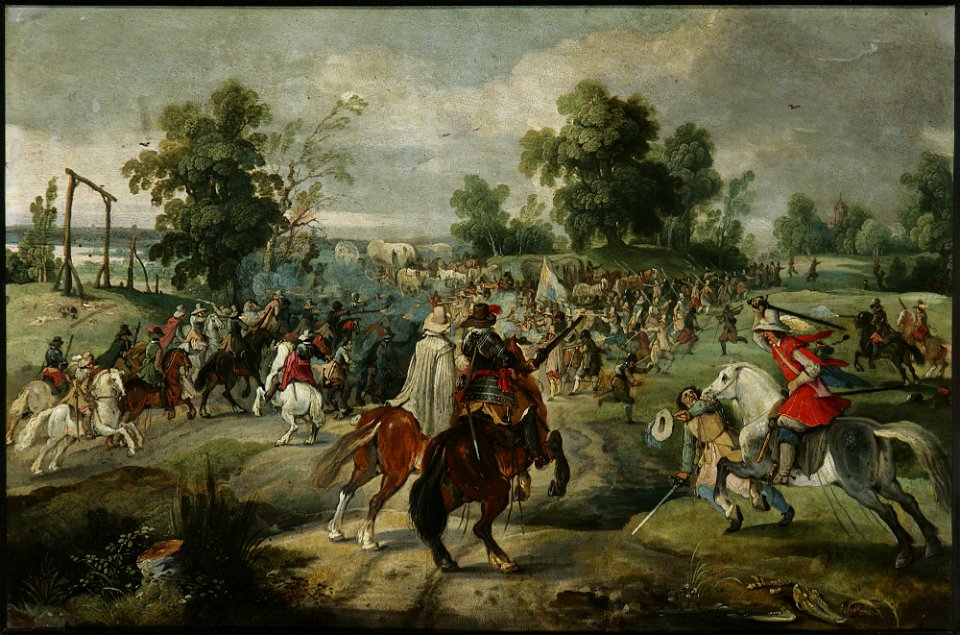 Sebastian Vrancx - Attack on a convoy - M.Ob.327 - National Museum in Warsaw