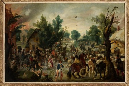 Sebastian Vrancx - Assault on a town - M.Ob.1487 MNW - National Museum in Warsaw