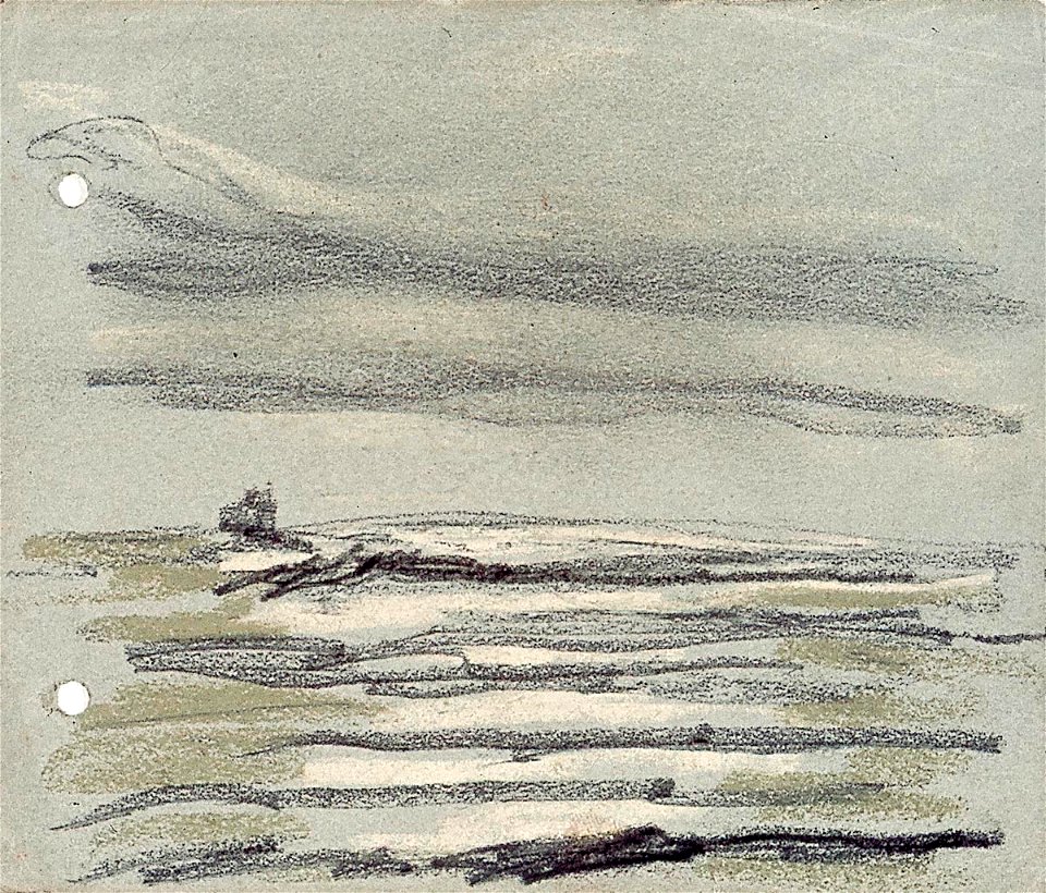 Seascape with Small Boat by Theo van Doesburg AB4364