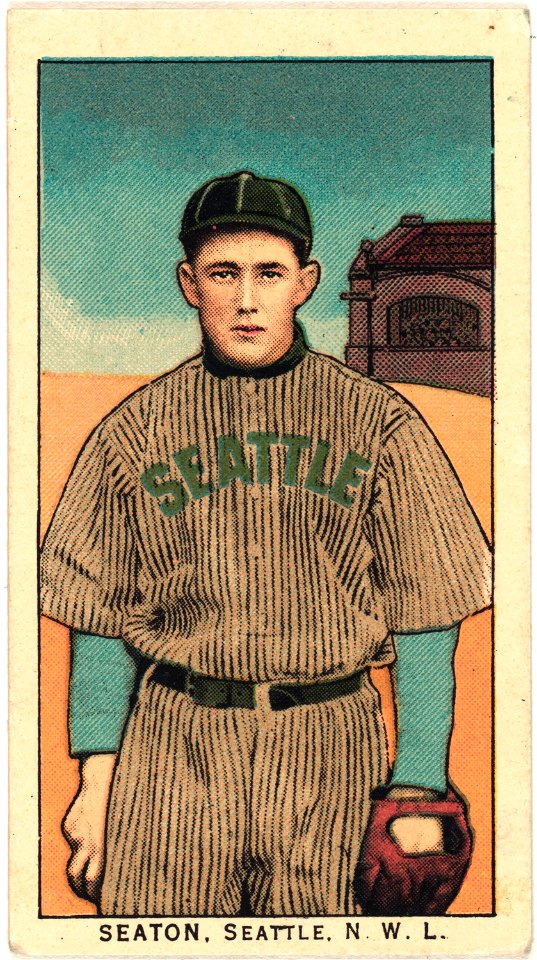 Seaton, Seattle Team, baseball card portrait LCCN2008676644