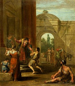 Sebastiano Ricci (1659-1734) - The Prodigal Son - 732311 - National Trust. Free illustration for personal and commercial use.