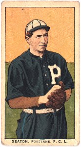 Seaton, Portland Team, baseball card portrait LCCN2008677314