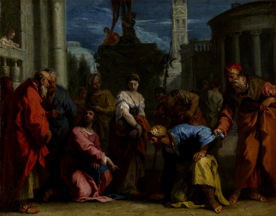 Sebastiano Ricci - Christ and the Woman Taken in Adultery - 68.41.10 - Minneapolis Institute of Arts