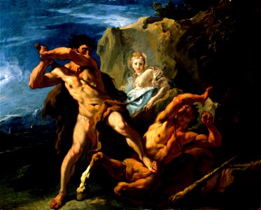 Sebastiano Ricci - Hercules Killing the Centaur Nessus - BF.1982.6 - Museum of Fine Arts. Free illustration for personal and commercial use.