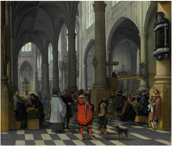 Sebastiaen Vrancx - The interior of the Sint-Jacobskerk, Antwerp