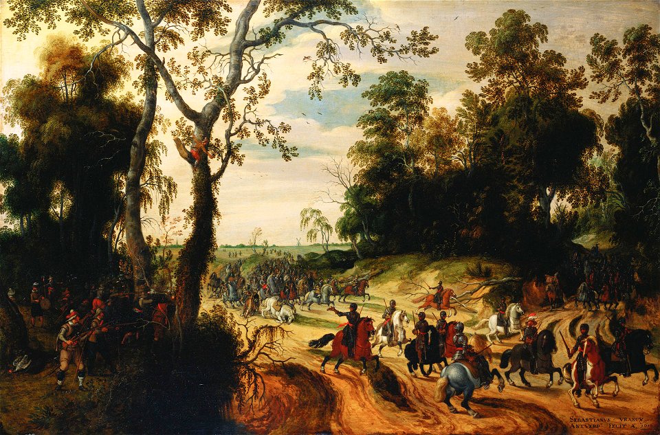 Sebastiaen Vrancx (Antwerp 1573-Antwerp 1647) - An Ambush - RCIN 405511 - Royal Collection