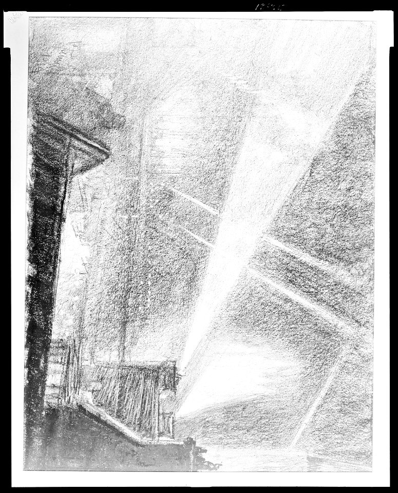 Searchlights over Charing Cross, London LCCN2007665921