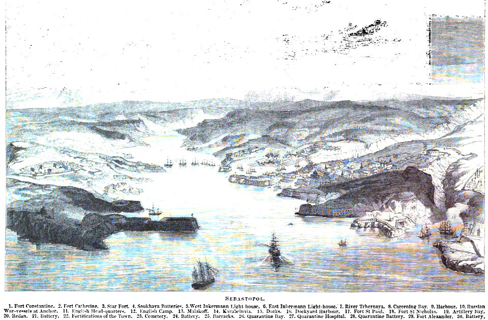Sedastopol. George Dodd. Pictorial history of the Russian war 1854-5-6