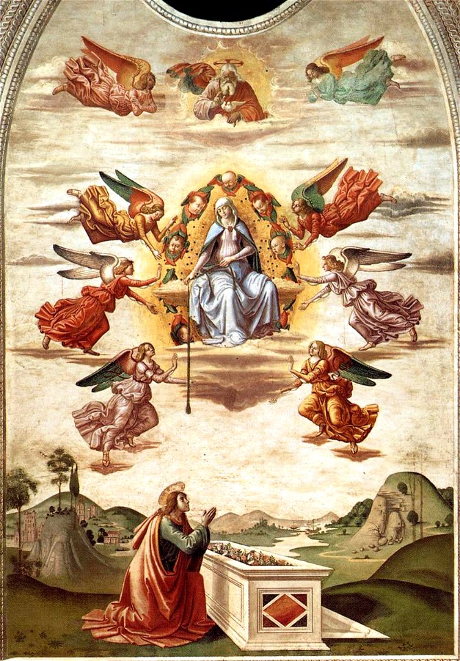 Sebastiano Mainardi - Assumption of the Virgin with the Gift of the Girdle - WGA13865