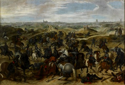 Sebastiaen Vrancx - The Battle between Gerard Abramsz. van Houwelingen (known as ‘Lekkerbeetje’) and Pierre de Breaute on the heath of Vaught