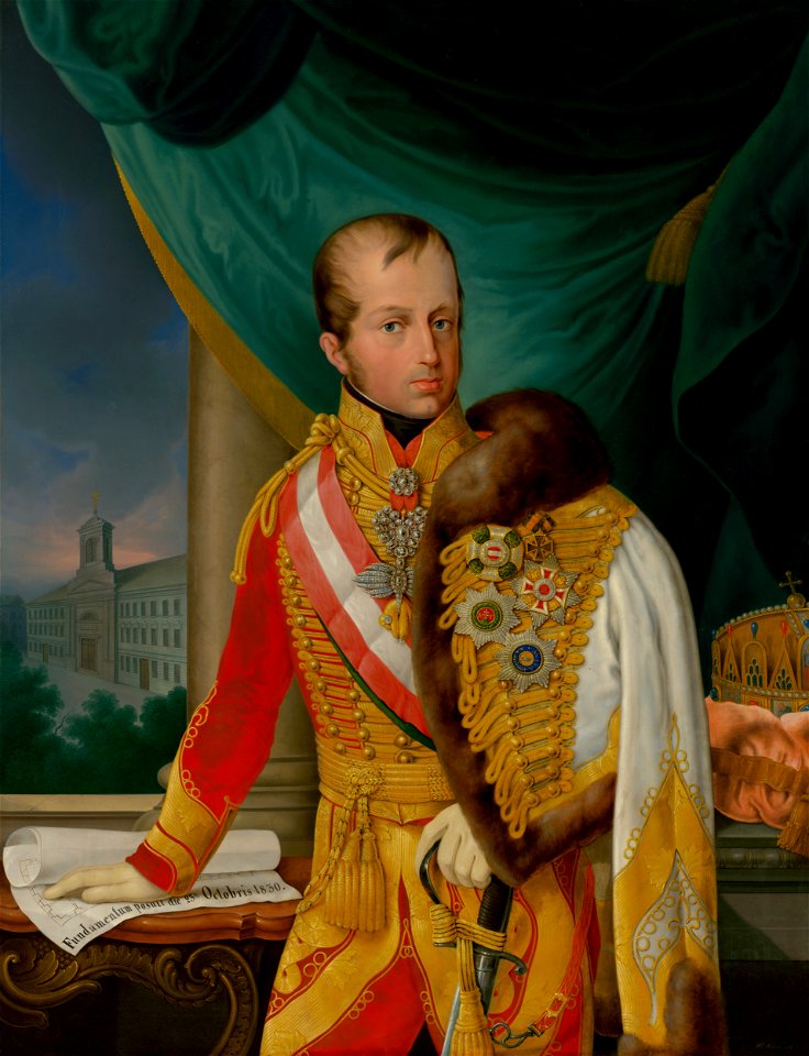 Sebastian Majsch - Cisár Ferdinand ako zakladateľ kostola sv. Ladislava v Bratislave - O 1175 - Slovak National Gallery