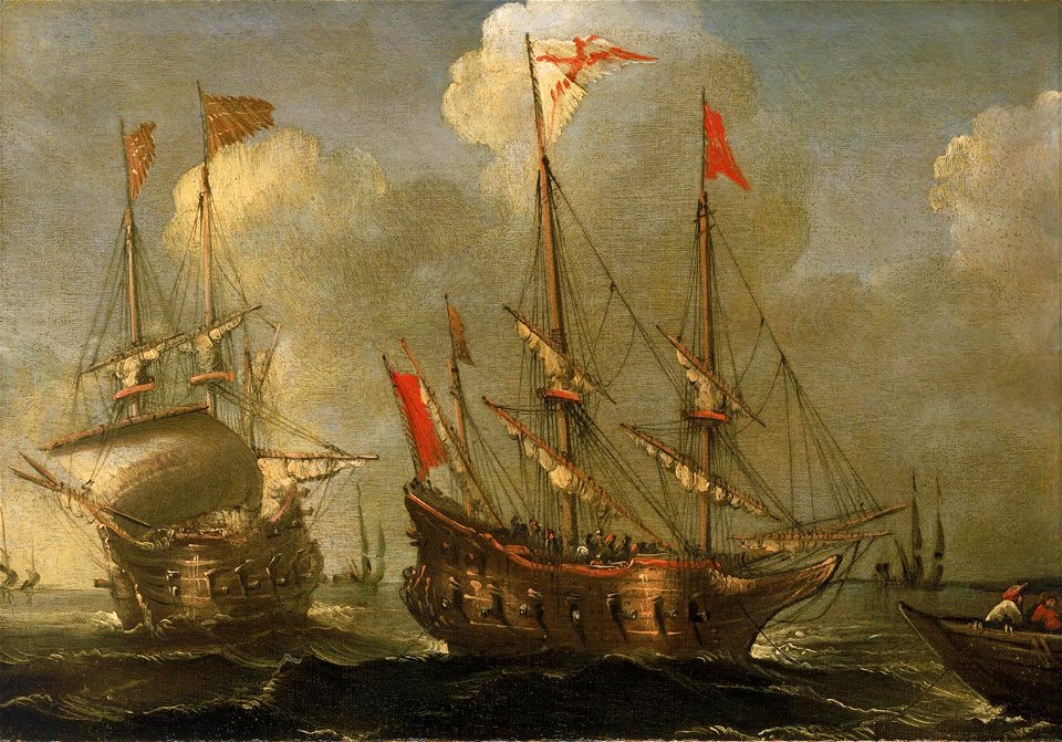 Sebastian Castro - Spanish Ships at Anchor