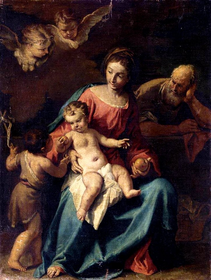 Sebastiano Ricci - Holy Family with the Infant St John the Baptist - WGA19419