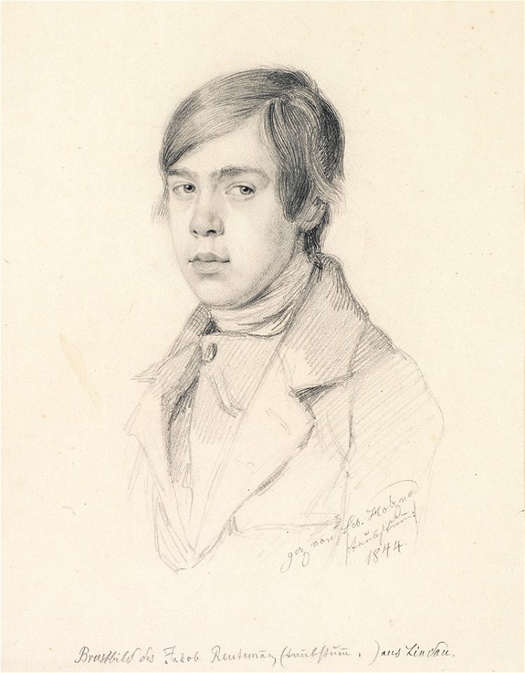 Sebastian Holzner Brustbild des Jakob Reutemann 1844