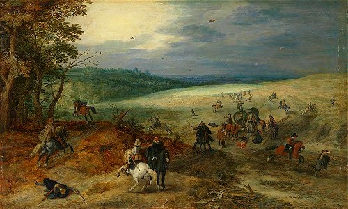 Sebastian Vrancx mit Jan Brueghel d. Ä. - Der Überfall - 6295 - Bavarian State Painting Collections