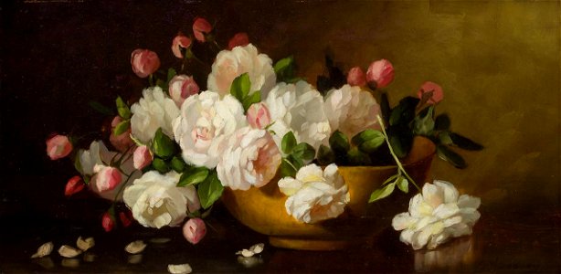 'Still Life with Flowers' by George Washington Seavey