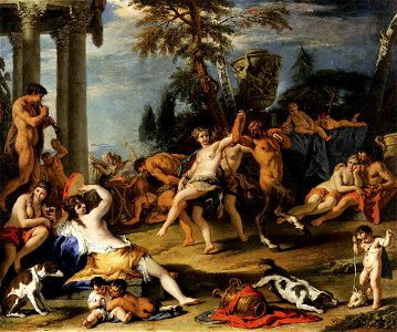 Sebastiano Ricci - Bacchanal in Honour of Pan - WGA19415. Free illustration for personal and commercial use.