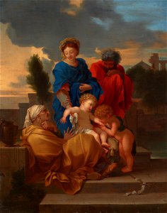Sebastien bourdon the holy family with saint elizabeth and the infant073012)