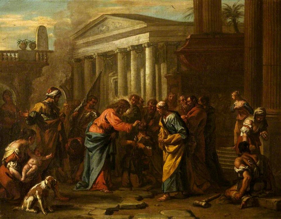 Sebastiano Ricci (1659-1734) (after) - Christ Healing the Man Blind from Birth - 732265 - National Trust