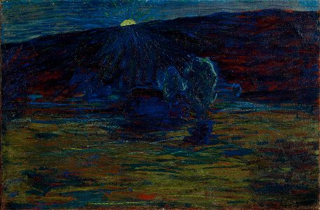 Segantini - Tramonto, um 1885-86, 5596717