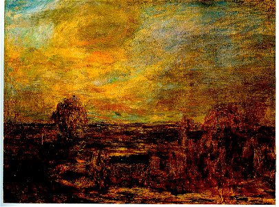 Ebene beim Eindunkeln 1885
