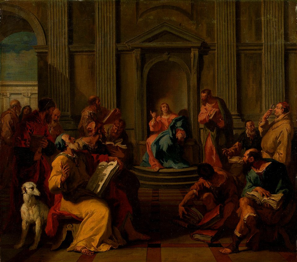 Sebastiano Ricci (Belluno 1659-Venice 1734) - Christ Among the Doctors in the Temple - RCIN 404766 - Royal Collection
