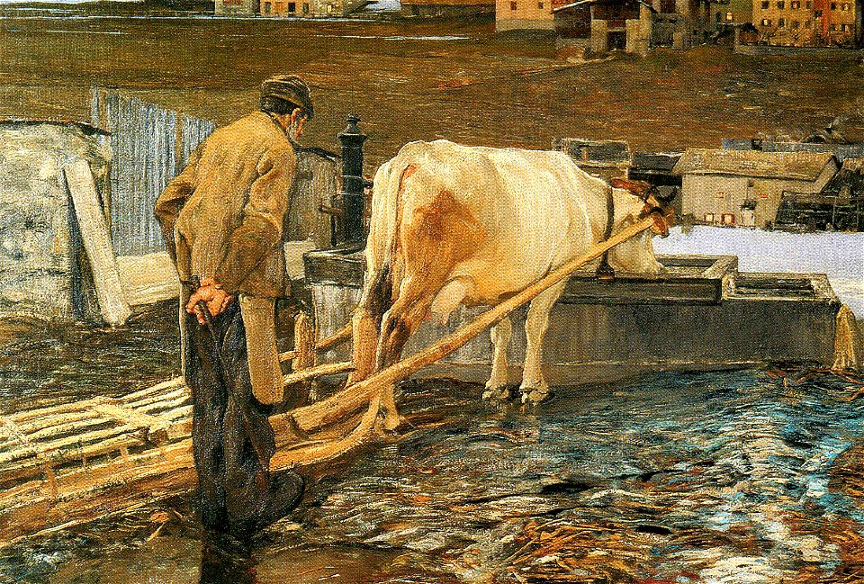 Segantini - During the Thaw, 1888